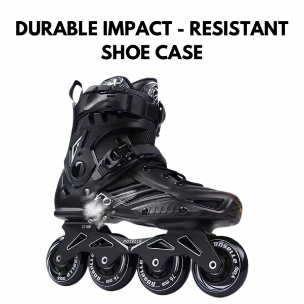 Professional In-line RollerSkates BLACK Roselle - Image 2