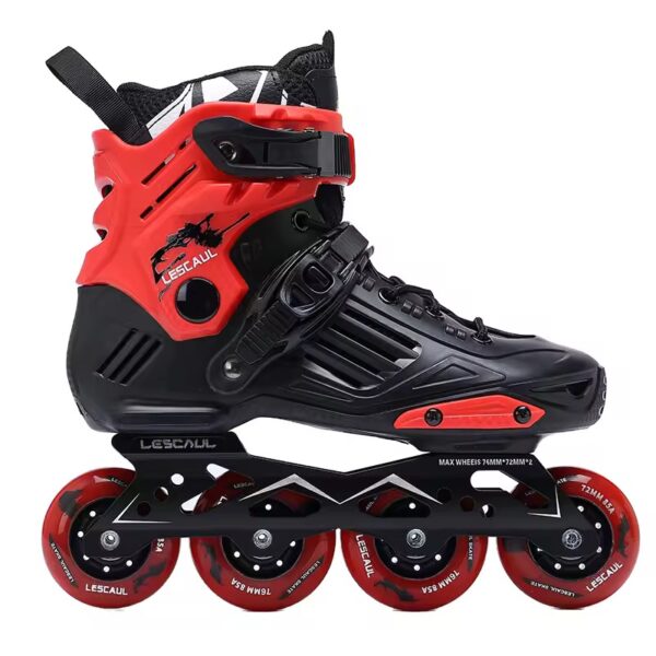 Professional In-line Roller Skates BLACK/RED