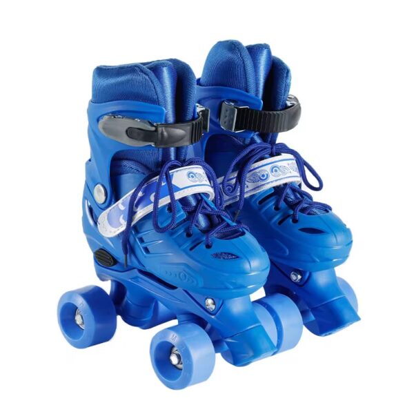 Kids Quad-wheel RollerSkates BLUE