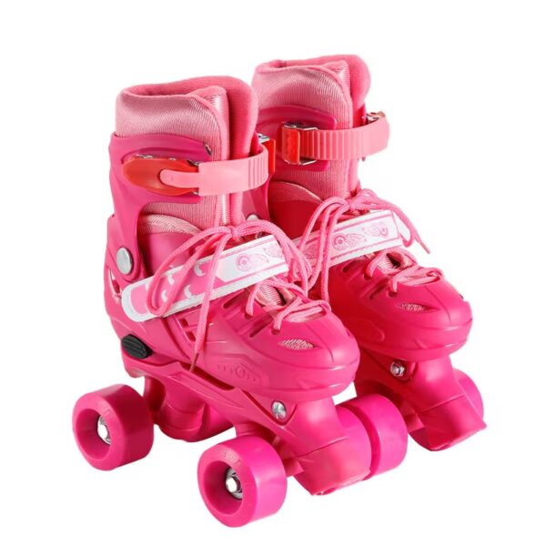 Kids Quad-wheel RollerSkates  PINK